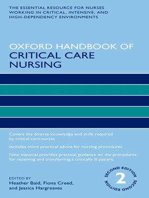 cover image of Oxford Handbook of Critical Care Nursing